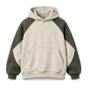 Sudadera con Capucha Oversize para Hombre, con Bolsillo Bordado, Manga Raglán, Algodón French Terry, Casual, Invierno, Transpirable, Holgada - Product Image 1