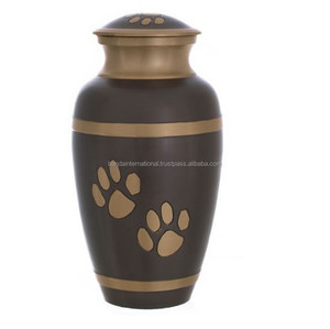 Urnes funéraires en laiton de haute qualité avec gravure complète étain et urnes funéraires en métal fini de couleur verte pour cendres humaines - Product Image 4