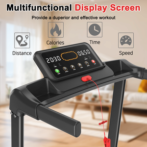 Tapis roulant portatile per Home Office con Display a LED 265 LB di capacità che consente di risparmiare spazio per fare Jogging compatto - Product Image 5