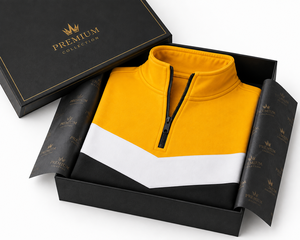 Nouveau Sweat-shirt Homme Color Block à Col Montant et Fermeture Éclair, Coupe Droite, Tricoté Décontracté pour l'Automne, avec Service OEM - Product Image 5