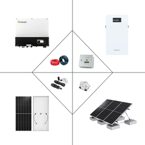 ชุดอุปกรณ์ครบชุด Growatt 10KW อินเวอร์เตอร์พลังงานแสงอาทิตย์แบบไฮบริด พร้อมระบบกักเก็บพลังงานด้วยแบตเตอรี่ลิเธียมและแผงโซลาร์เซลล์ - Product Image 5