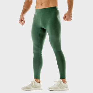 <b>Men's</b> Full Length <b>Compression</b> Leggings Athletic Workout Running Gym Training Fitness Stretch Breathable Sports Base Layer - Product Image 2