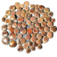 Opale de feu mexicaine naturelle de haute qualité, magnifique cabochon de pierre précieuse à jeu de couleurs, 20-45mm, 6-10g, évaluée par un tiers