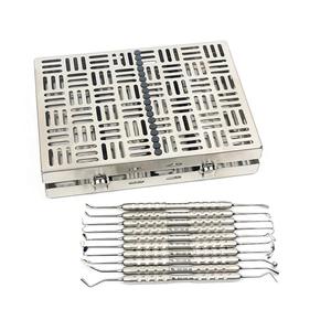 Best Quality Manual Gracey Curette Set 7 Periodontal Curettes Root Scaler Cassette Handle Top CE Dental Surgical By Dentavex - Product Image 5