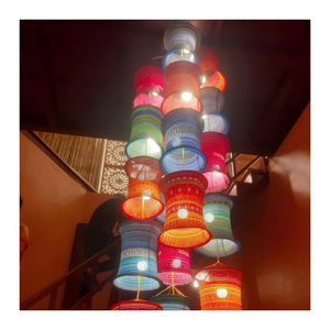Ensemble de lanternes brodées tendance 2026 pour Noël, style ethnique vietnamien Tay Bac, lanternes suspendues pour arbre de Noël, décoration de fête à domicile, vente en gros - Product Image 2