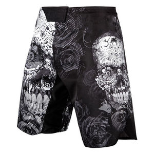 Shorts de course athlétiques écologiques pour hommes en tissu Oxford, légers, à taille mi-haute élastique, pour la gym et l'entraînement, imprimés par sublimation unie - Product Image 1