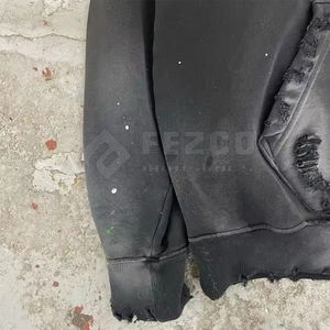 Sudaderas con Capucha de Felpa de Algodón de Tallas Grandes, Fabricadas en Fábrica, con Efecto Desgastado por el Sol, para Hombre, en Stock, Diseño Único y Cómodo - Product Image 3