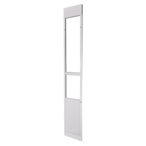 Porte pour chien réglable en hauteur (91-96 cm) pour cadre en alliage d'aluminium avec verre coulissant, avec système de verrouillage, charnières métalliques rotatives, surface finie - Product Image 1