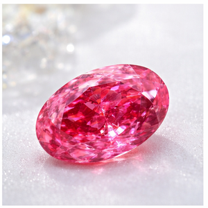 Diamante Cultivado en Laboratorio con Corte Ovalado, Color Rosa Intenso, Claridad VVS2, 3.02CT/PC, Certificado IGI de SHRAMAN DIAMOND para la Elaboración de Joyas Personalizadas - Product Image 4