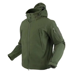 Chaqueta de Ciclismo Softshell Personalizada OEM para Hombre, Cortavientos, con Cremallera, Resistente al Agua, Logotipo Reflectante en la Parte Delantera, Cuello con Capucha, para Deportes de Invierno - Product Image 4