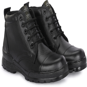 Stylish Genuine Leather Boots For Men Premium Finish Lace Up Boots With Durable Sole Comfortable Fit For Everyday Wear Hiking - Product Image 1