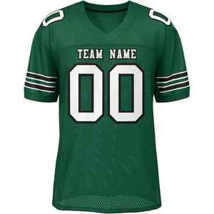 2k26 Nouveau style de maillot de football américain personnalisé pour hommes, col en V, manches courtes, uniforme d'équipe, chemise athlétique de performance - Product Image 2