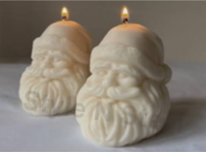 Vela con Forma de Cara de Santa Claus, Velas Aromáticas para Navidad, Pascua, Cumpleaños, San Valentín y Celebraciones de Diwali - Product Image 2