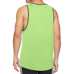 High Quality Casual Plain Knitted <b>Plus</b> <b>Size</b> O-Neck Hooded Tank <b>Top</b> 100% Cotton Breathable Men Quick-Dry Summer Gym Customizable - Product Image 3