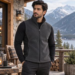 Gilet en polaire de qualité supérieure, doté d'un matériau en polaire doux, offrant un confort chaud, une construction légère, des poches sécurisées et une coupe moderne. - Product Image 1