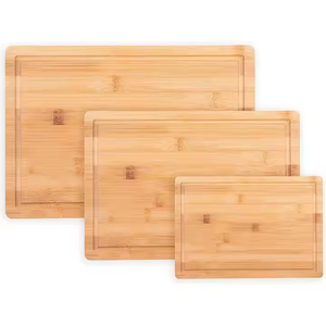 Planche à découper en bambou de qualité supérieure, planche à découper en bois naturel pour la cuisine, la viande, les légumes, le pain, vente en gros - Product Image 4