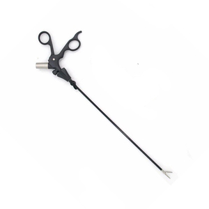 Wholesale 10mm <b>Laparoscopic</b> Atraumatic Curved Clamp Grasper 45cm Minimally Invasive Endoscopic Abdominal Surgical <b>Instrument</b> - Product Image 1