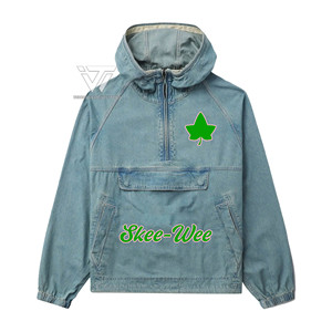 Alpha grec personnalisé | Kapa | Vêtements de sororité Alpha brodés Anorak coupe-vent jean veste en jean attirail grec - Product Image 1