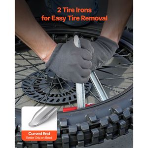 Kit di Attrezzi per Moto da Cross per Ruote da 16 a 21 Pollici, 15 Adattatori per Asse, Facili Cambi di Pneumatici - Product Image 4