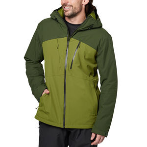 Chaqueta de esquí cortavientos de alta calidad con capucha y cremallera, personalizada para hombre, cálida, impermeable y transpirable para invierno. - Product Image 2