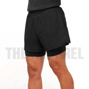 Mens Awrah Shorts <b>Mid</b> Waist Knee Length Modest Longline Gym Workout Shorts Quick Dry Breathable Athletic Custom Logo - Product Image 2