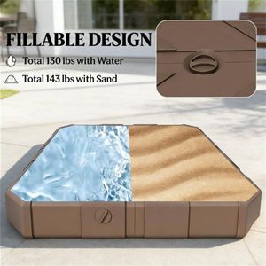 Base para Sombrilla de Jardín, Color Marrón, para Exteriores, Solo Base para Sombrillas - Product Image 3