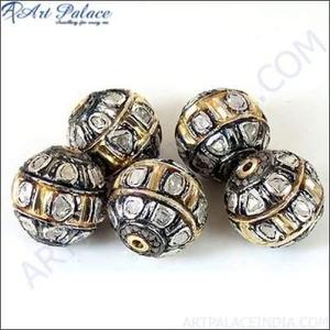 ส่วนประกอบลูกปัดเพชรลูกปัดวิคตอเรียคลาสสิกลูกปัดวิคตอเรีย - Product Image 1