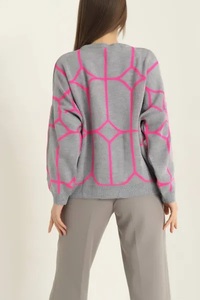 Sudadera Elegante para Mujer, Talla Grande, Lisa, con Hombros Caídos, Diseño Casual Lavado, con Logotipo Personalizado Bordado - Product Image 2