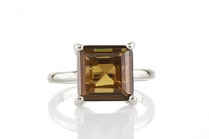 Women's <b>Finger</b> Accessories Solid 925 Sterling Silver Natural Smoky Quartz Cushion Faceted Cut Gemstone Unisex <b>Rings</b> Fine Jewelry - Product Image 3