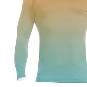 Camisa de Pesca con Capucha de Manga Larga para Hombre, Color Degradado, Protección UV UPF 50, Material de Poliéster - Product Image 6
