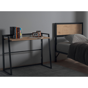 Étagère de rangement en métal contemporaine autoportante avec 5 niveaux de rayonnages en bois pour le bureau, la maison, le salon - Product Image 5