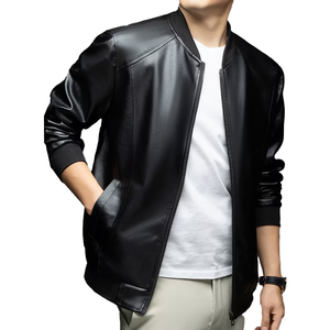 Veste en cuir PU pour homme, très vendue, de qualité supérieure, personnalisable, respirante, prix de gros, veste d'hiver - Product Image 5