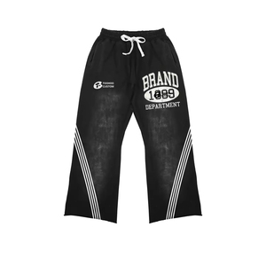 Survêtement décontracté à capuche pour homme, 100 % coton, imprimé uni, délavé à l'acide, pour l'entraînement sportif et le jogging, prix bas, vente en gros - Product Image 6