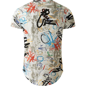 Camiseta de manga corta con estampado hipster hip hop para hombre |   Camiseta informal con estampado gráfico para un estilo urbano y moderno - Product Image 4