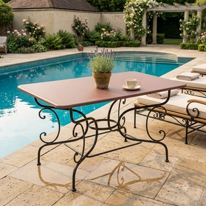 Muebles de Exterior de Hierro Forjado Victoriano Europeo de Lujo, Hechos a Mano, para 4 Personas, Resistentes a la Intemperie, para Patio - Product Image 4