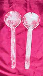 Cuchara y Tenedor de Resina Hechos a Mano de Buena Calidad, con Acabado Espejo, Ecológicos, para Servir en Fiestas y Cocina, Personalizables - Product Image 3