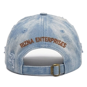 Casquette de baseball personnalisée en sergé, 6 panneaux, couleur unie, haute qualité, avec logos brodés, vente en gros - Product Image 3