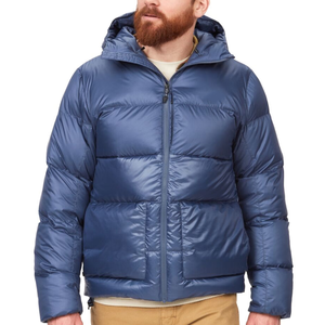 Chaqueta de lona acolchada con capucha para hombre, cortavientos, abrigo de invierno informal, cierre de cremallera, corte regular - Product Image 4