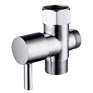 วาล์วทองเหลืองสำหรับโถสุขภัณฑ์แบบ G7/8 ตัวเมีย พร้อมวาล์วฟลัชแบบ G15/16 ตัวผู้ และวาล์วต่อแบบ G1/2 ตัวผู้ สำหรับบิเดต์ - Product Image 1