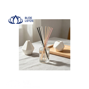BLUE LOTUS FARM Dylan Vu Model Alcohol Free Eco-Friendly Lead Free Handcrafted Rattan <b>Reed</b> <b>Diffuser</b> <b>Sticks</b> Cylindrical 3-Month - Product Image 1