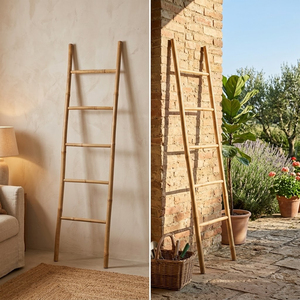 Vietnam Handmade Natural Bamboo <b>Blanket</b> Ladder Decorative Towel Rack Leaning Display Stand for Modern Rustic Home Decoration - Product Image 3