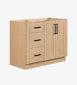 Meuble sous-vasque de salle de bain 42 pouces à étalage à droite, marque privée Zacchaeus, 6 options de finition, fabricant OEM Vietnamien - Product Image 3