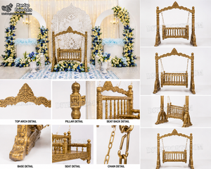 Cuna de bebé de madera tallada a mano, la más vendida, exclusiva para ceremonias de bautismo y eventos, en tendencia. - Product Image 6