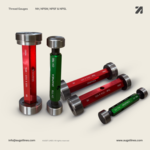 <b>Thread</b> <b>Gauges</b> NH/NPSM/NPSF/NPSL Plug <b>Gauge</b> Set GO NOGO 1/2", 3/4", 1", 1-1/4", 1-1/4"X11.5, 2"X11.5, 2-1/2"X 8 OEM ODM OBM - Product Image 2