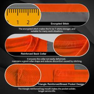 เสื้อเชิ้ตแขนยาวสะท้อนแสงนิรภัย FR ระดับ ANSI Class 1 กันน้ำ ไฟ LED กระพริบ โลโก้สั่งทำได้ ชุดทำงานก่อสร้าง - Product Image 3