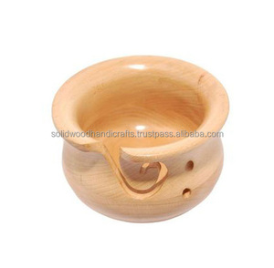 Cuenco de hilo de madera hecho a mano, soporte de hilo de palisandro, caja de almacenamiento de hilo de ganchillo, cuenco de bola de hilo, regalo para cumpleaños de madre - Product Image 4