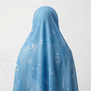 Pañuelo de algodón voile suave y prémium con estampado de hojas de acuarela, mármol y puntos argyle, el más vendido, nuevo y hermoso, al por mayor. - Product Image 2