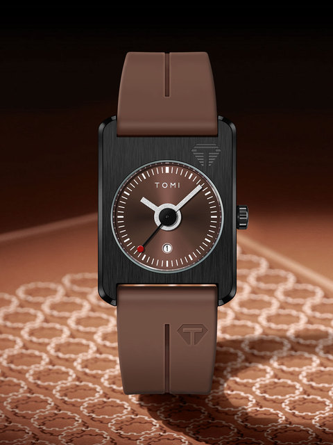 TOMI T022 Quartz Watch for Men Silicone Strap Sports Casual Wristwatch Minimalist Design OEM ODM Custom Logo Waterproof Watch