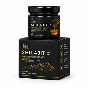Résine de Shilajit de Qualité Supérieure 10g Infusée au Miel, Extrait Végétalien de l'Himalaya, Résine de Shilajit 100% Naturelle Riche en Acide Fulvique - Product Image 1