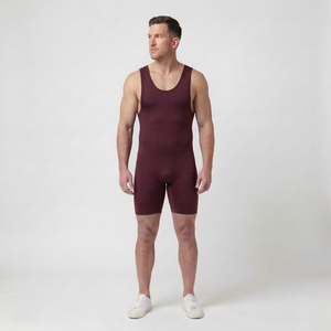 Lightweight Polyester Fabric Plus Size Short Sleeve Custom Sublimation Printed Unisex Wrestling <b>Singlets</b> Stretchable Breathable - Product Image 4